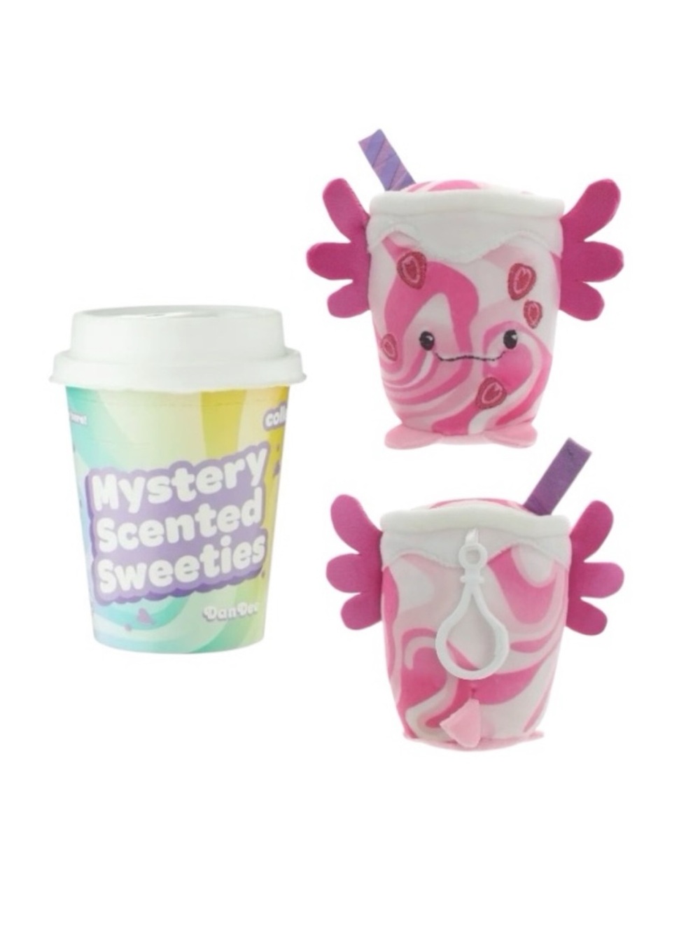 Mystery Scented Strawberry Avolotl Plush Keychain Toy
